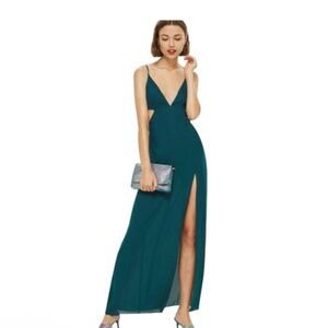 Topshop Teal maxi Dress